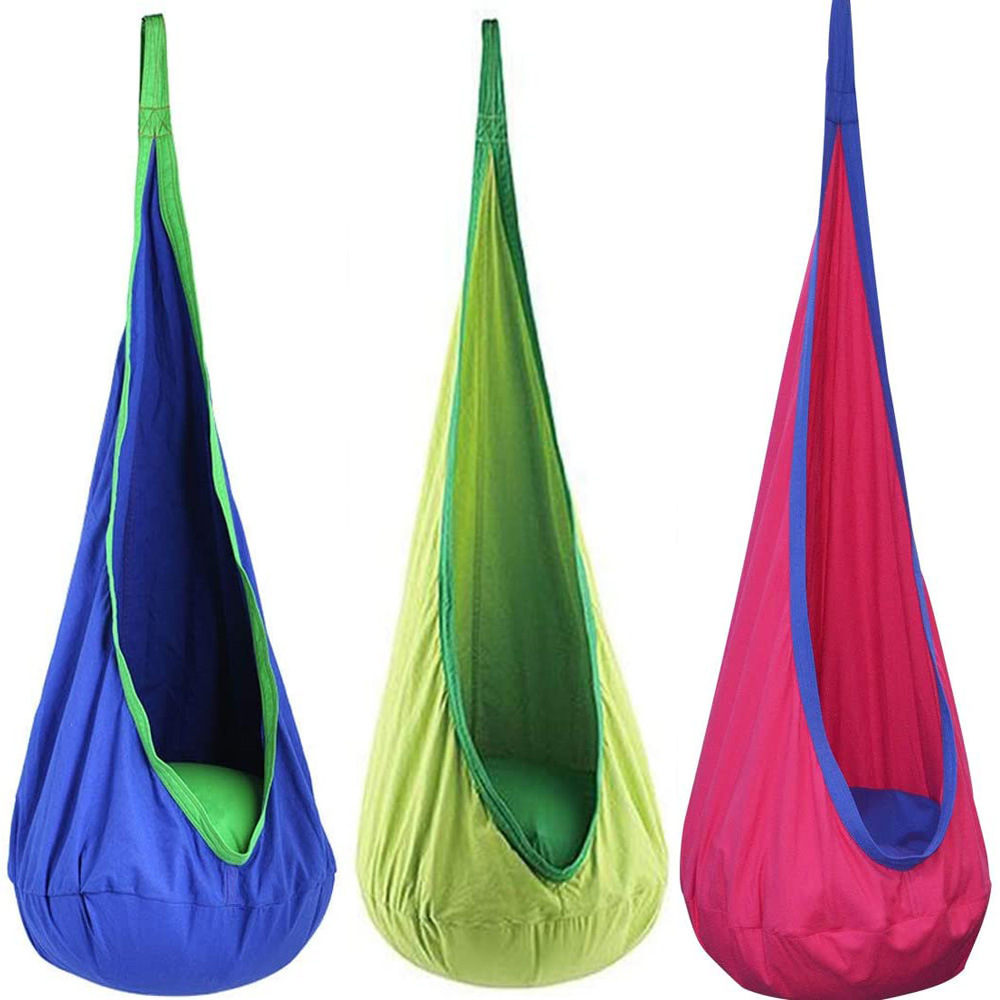 Kids Outdoor Hanging Chair - 子供用のポータブルハンギングチェア,屋外スイングベッド,屋内パティオモデル,インフレータブルクッション付き,新しいコレクション