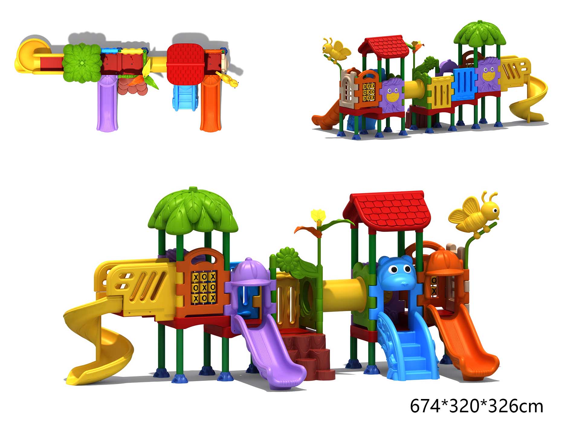 Outdoor Children'S Park - 子供用遊具セット、学校や公園向けの滑り台、屋外遊具用滑り台