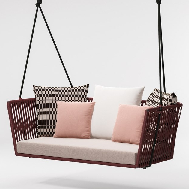 Kids Outdoor Hanging Chair - 新しい屋外ガーデンツリー子供用スイングチェアセット、屋内ゲート用ダブルロープハンモックハンギングチェア（子供用）
