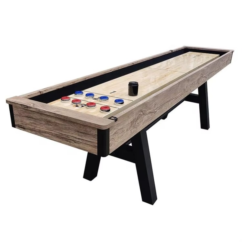 Kids Outdoor Games - 9フィートのポータブルアーケードシャッフルボードゲームテーブル、子供と大人向け、屋内と屋外で使用可能、家族のゲームルームに最適
