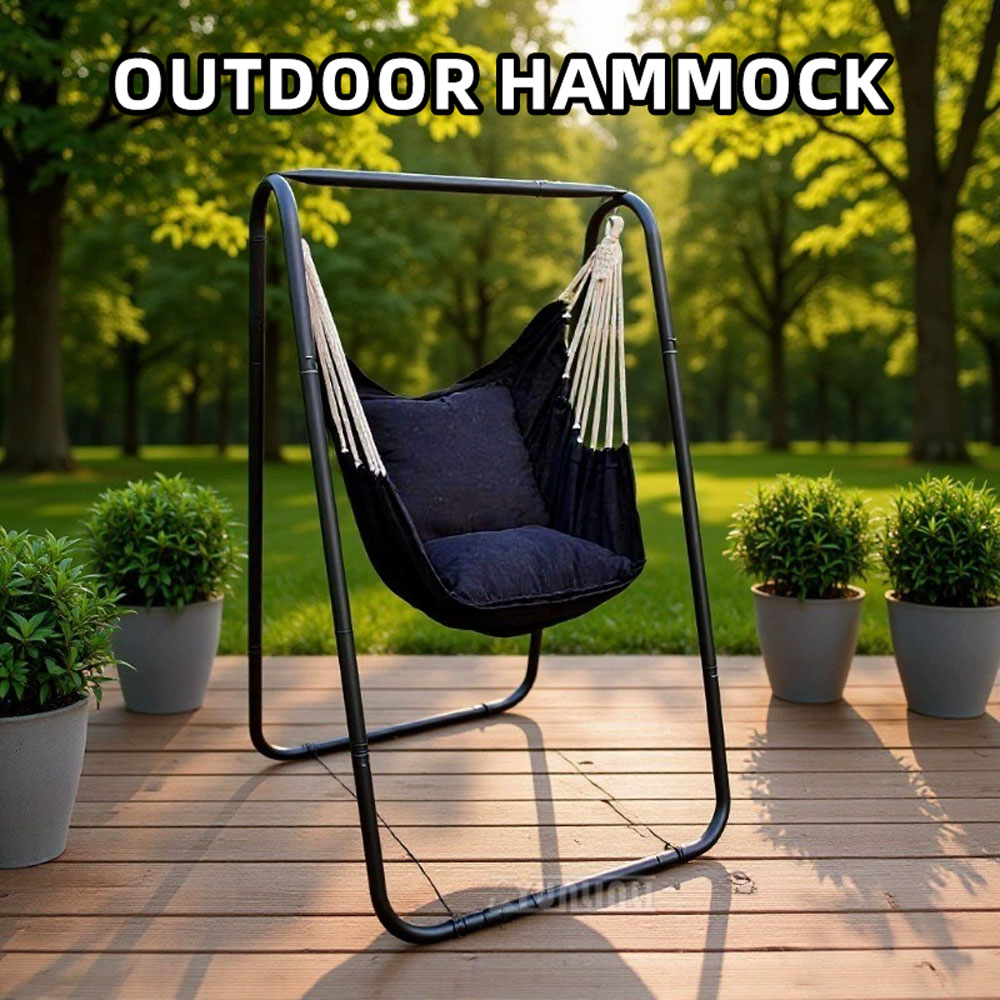 Kids Outdoor Hanging Chair - スイングスタンドハンモックハンギングチェア、簡単設置、屋内屋外家庭用子供用ロッキングチェア、大人用ハンギングチェア