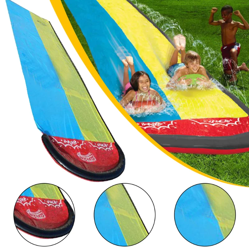 Kids Outdoor Inflatable Water Slide - ゲームセンター裏庭子供大人のおもちゃインフレータブルウォータースライドプール子供キッズサマーギフト裏庭屋外水おもちゃ