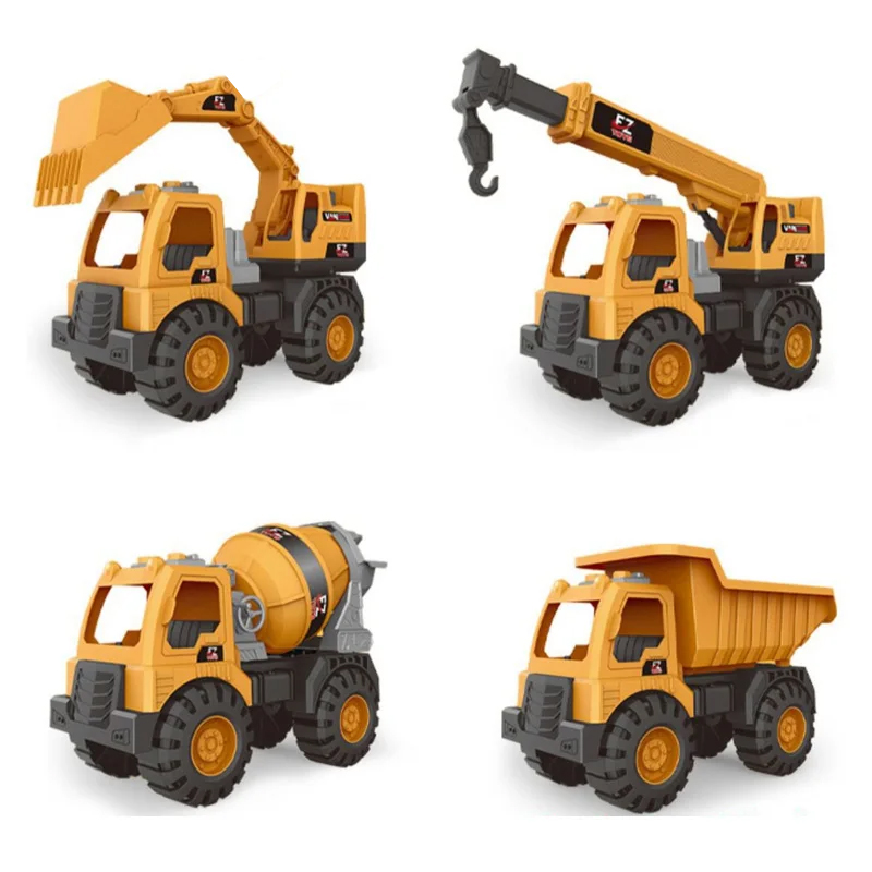 Kids Outdoor Dump Truck - 大型エンジニアリング車モデルプラスチックショベル掘削機ダンプトラック車のおもちゃセット子供用屋外砂ゲーム