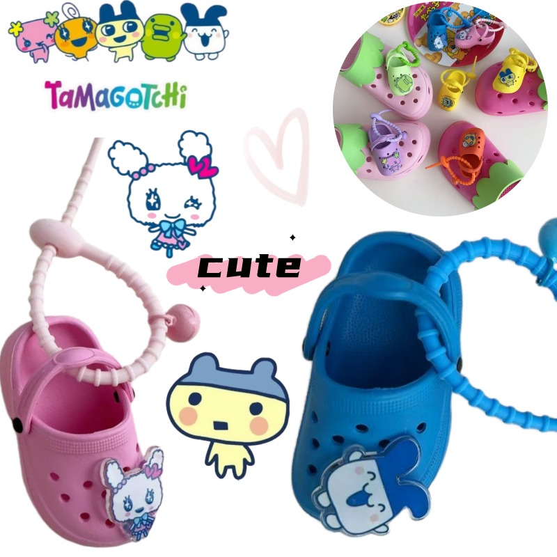 Bandai Model Tamagotchi - 新しいクリエイティブなバンダイたまごっちシューズキーホルダー、漫画風、キュートで個性的、高価値、ファッショナブル、小さな学生用バックパックチャーム