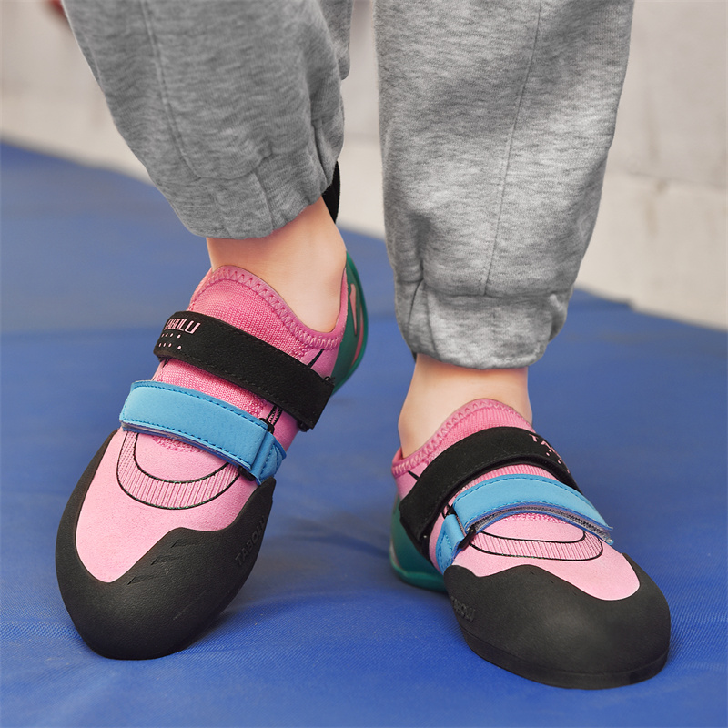 Kids Outdoor Jumping - 子供用クライミングシューズ超軽量スピード安全ファッションユニセックス耐摩耗性カジュアルアウトドアベルクロ滑り止めプロフェッショナル高級