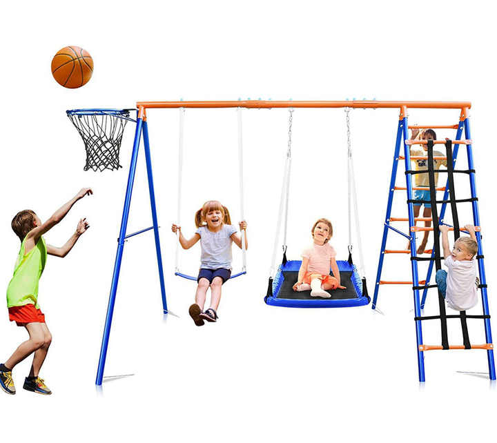 3in1子供用スイング・滑り台・クライミングセット、ハンギン - Kids Outdoor Hanging Chair のレビューと価格