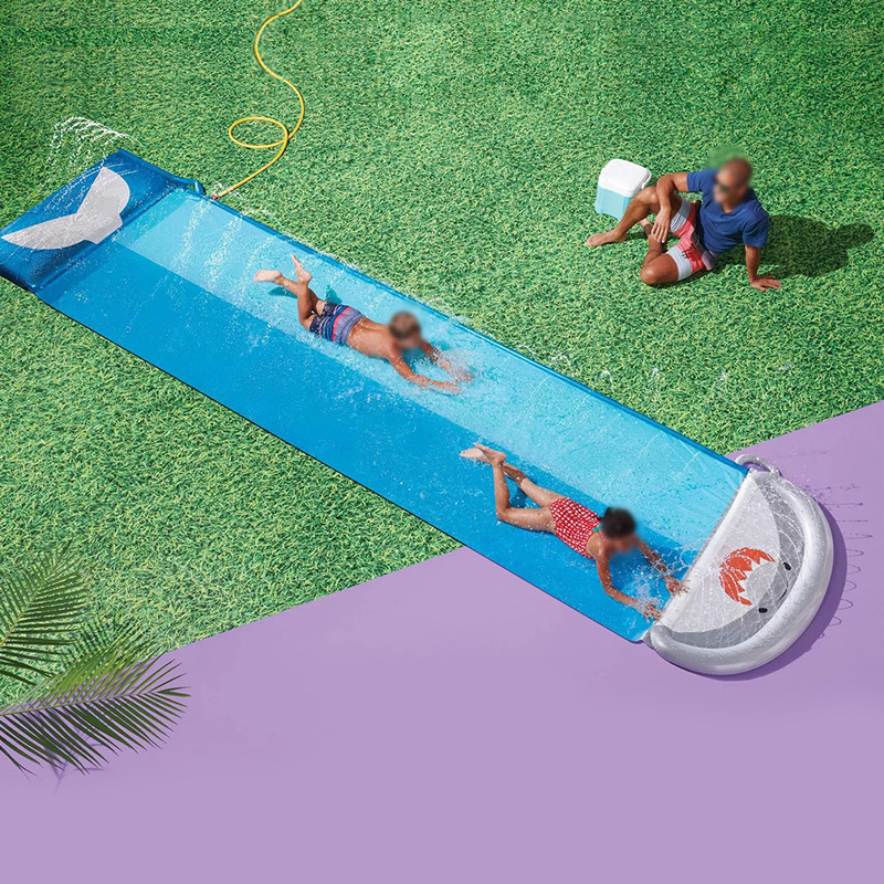 子供用ガーデン用インフレータブルクジラ型ウォータースライドス - Kids Outdoor Inflatable Water Slide のレビューと価格