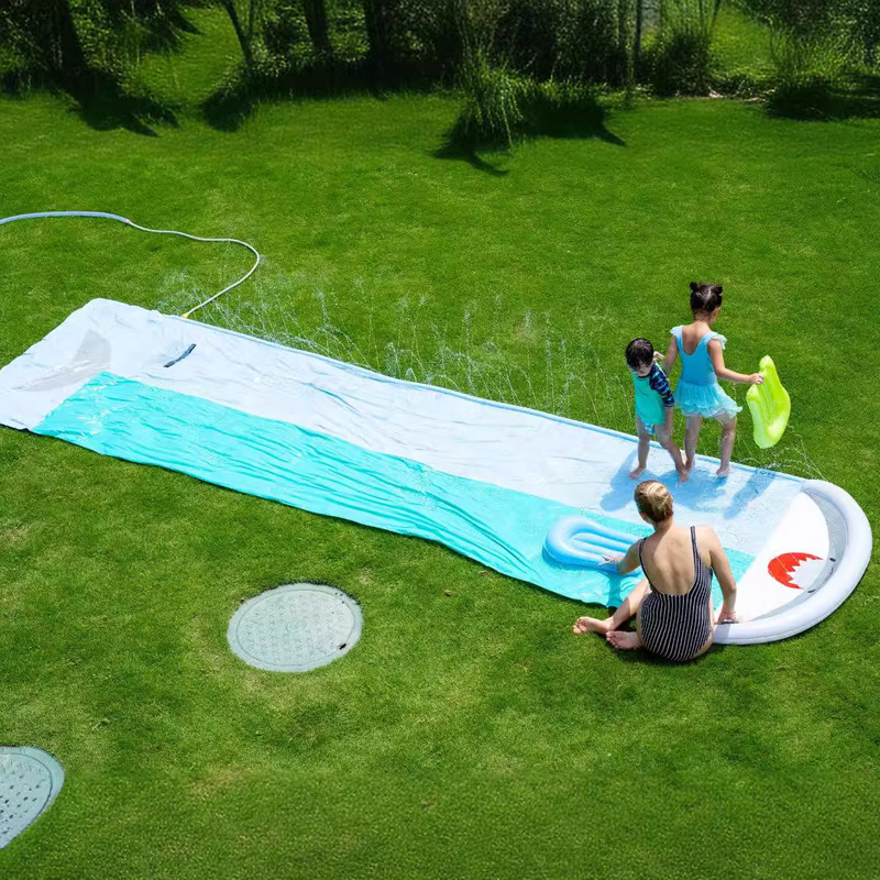 子供用ガーデン用インフレータブルクジラ型ウォータースライドス - Kids Outdoor Inflatable Water Slide のレビューと価格