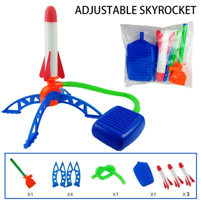 エアロケットフットポンプランチャー屋外空気圧ペダル昇空ロケッ - Kids Outdoor Jumping のレビューと価格