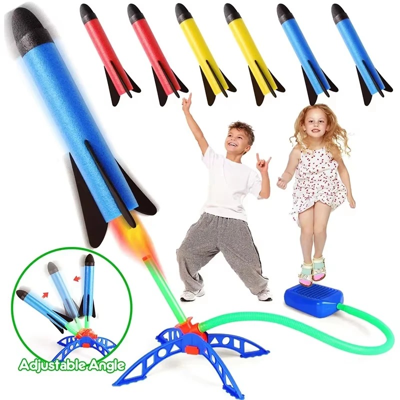エアロケットフットポンプランチャー屋外空気圧ペダル昇空ロケッ - Kids Outdoor Jumping のレビューと価格