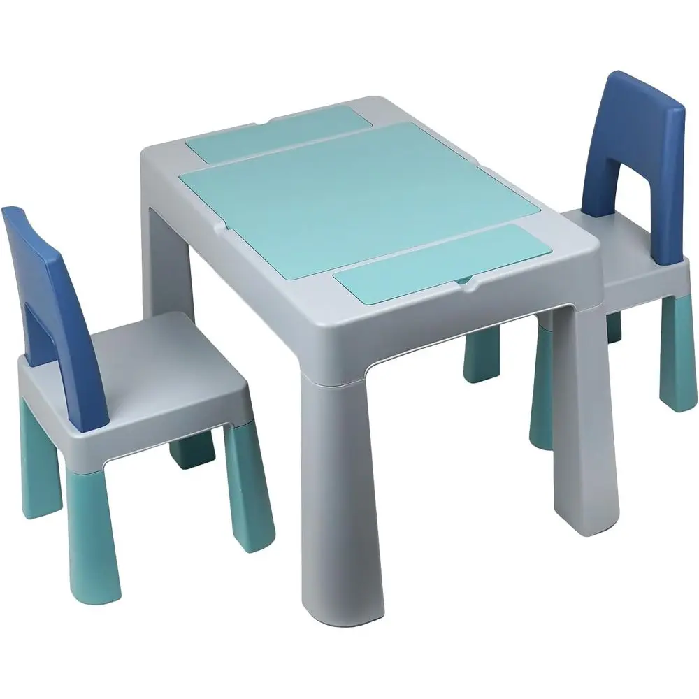 多機能キッズアクティビティテーブル（椅子付き、両面トレイ、収 - Kids Outdoor Activity Table のレビューと価格