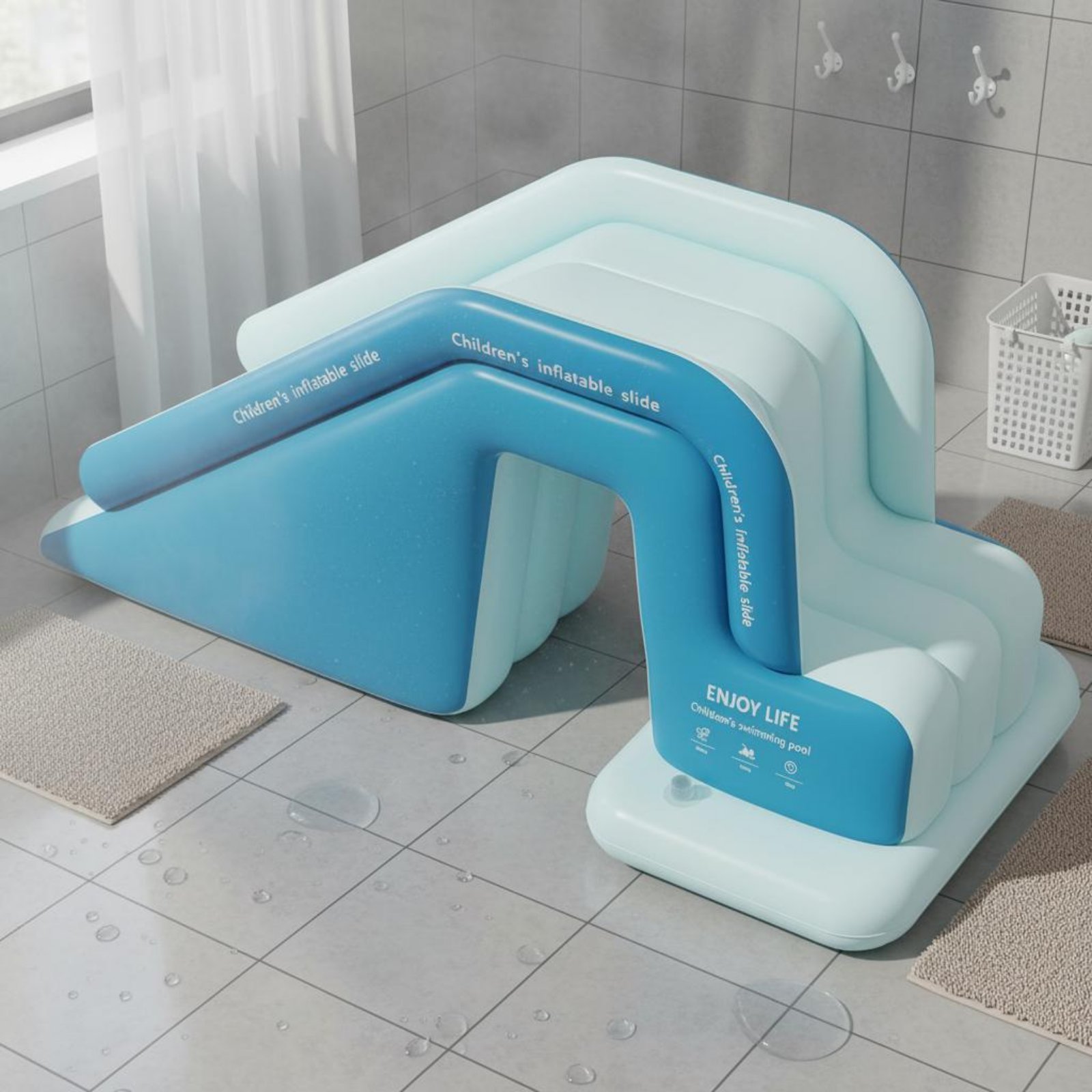 インフレータブルプールスライド 折りたたみ式インフレータブル - Kids Outdoor Inflatable Water Slide のレビューと価格
