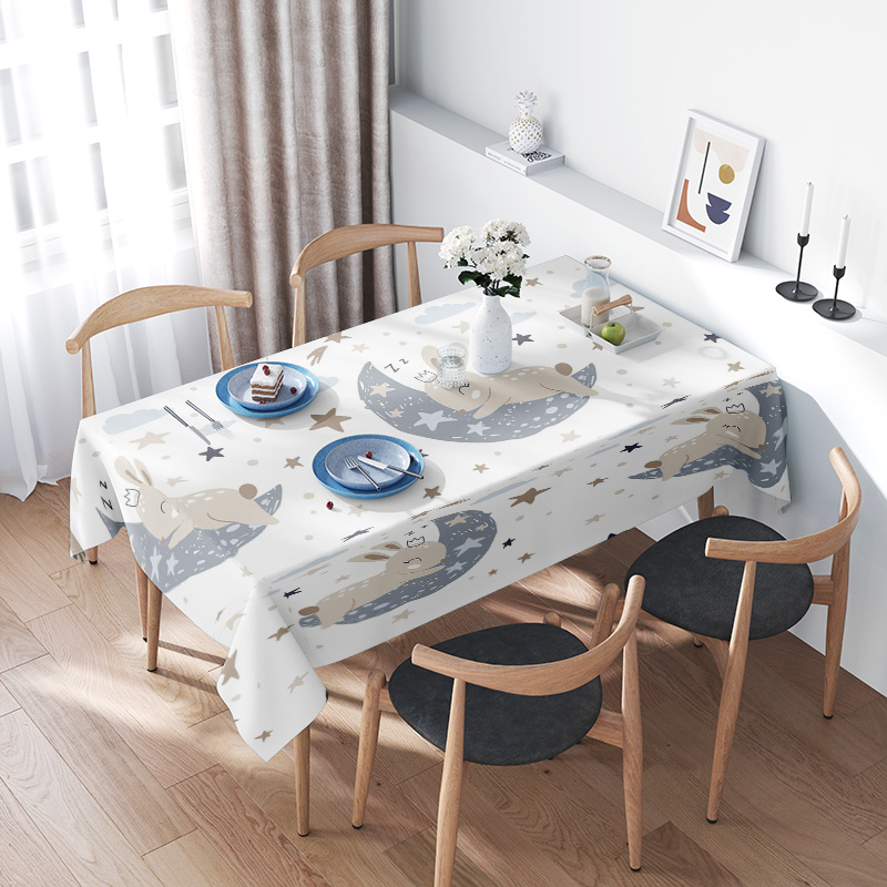 スペースをテーマにしたテーブルクロスセット、月のデザイン、子 - Kids Outdoor Dining Set のレビューと価格