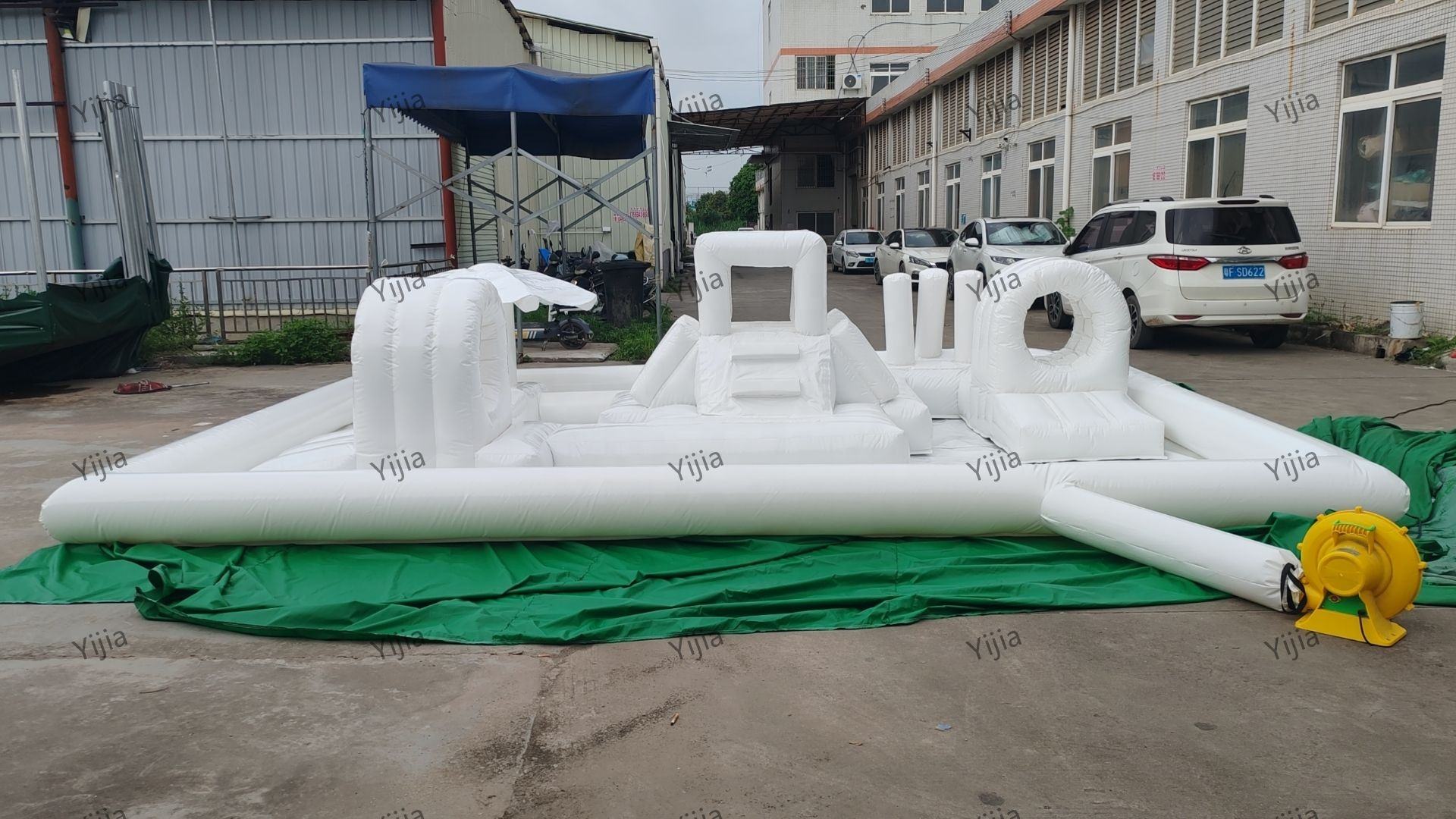 子供用インフレータブルバウンスハウスコンボ,ソフトプレイギア - Kids Outdoor Inflatable Water Slide のレビューと価格