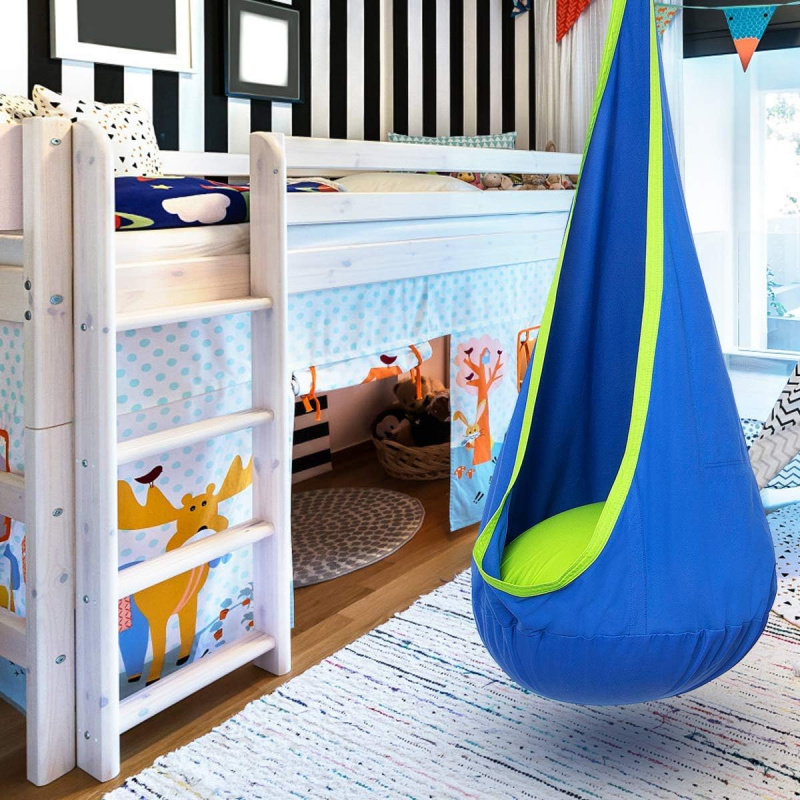 子供用ハンギングポッドスイングハンモックチェア、空気注入式ク - Kids Outdoor Hanging Chair のレビューと価格