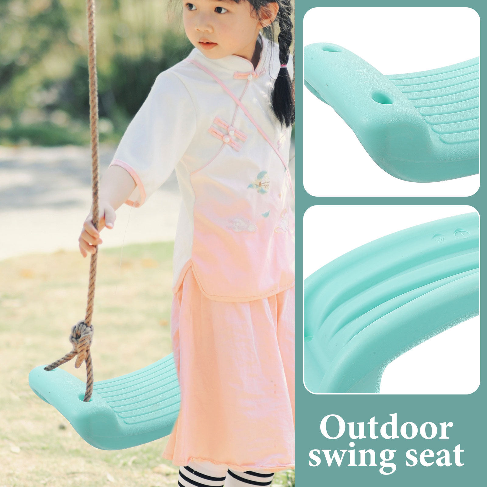 子供用ハンギングチェア プラスチック製スイングシートボード  - Kids Outdoor Hanging Chair のレビューと価格