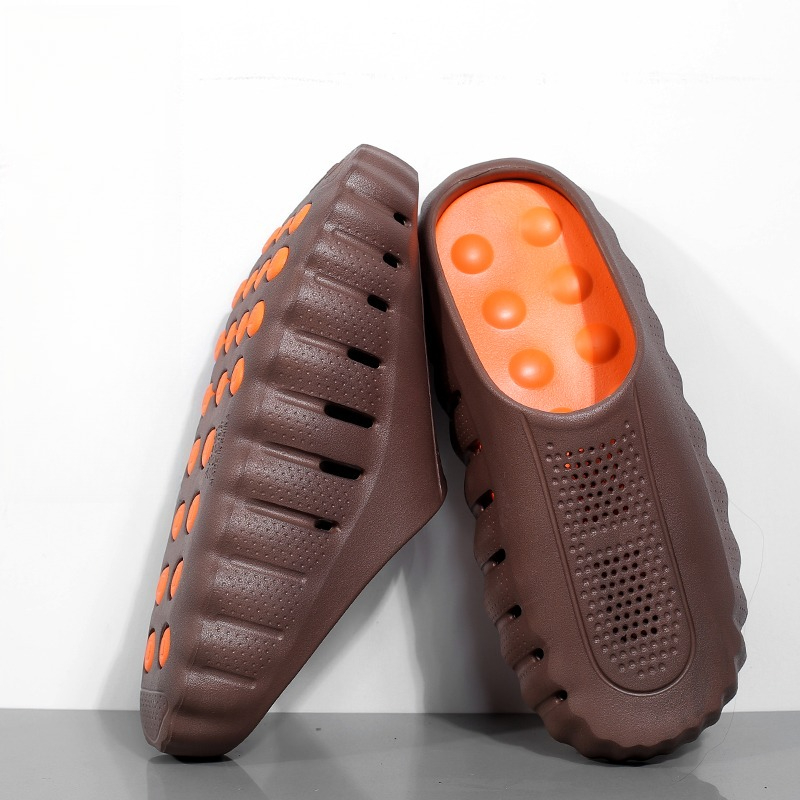 夏のメンズマッサージスリッパ 室内室外サンダル ビーチ快適ソ - Kids Outdoor Jumping のレビューと価格