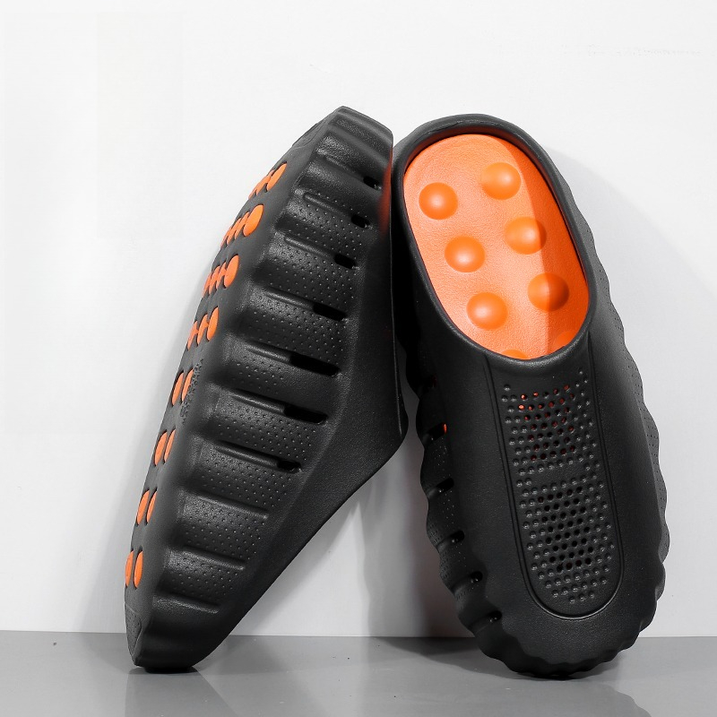 夏のメンズマッサージスリッパ 室内室外サンダル ビーチ快適ソ - Kids Outdoor Jumping のレビューと価格