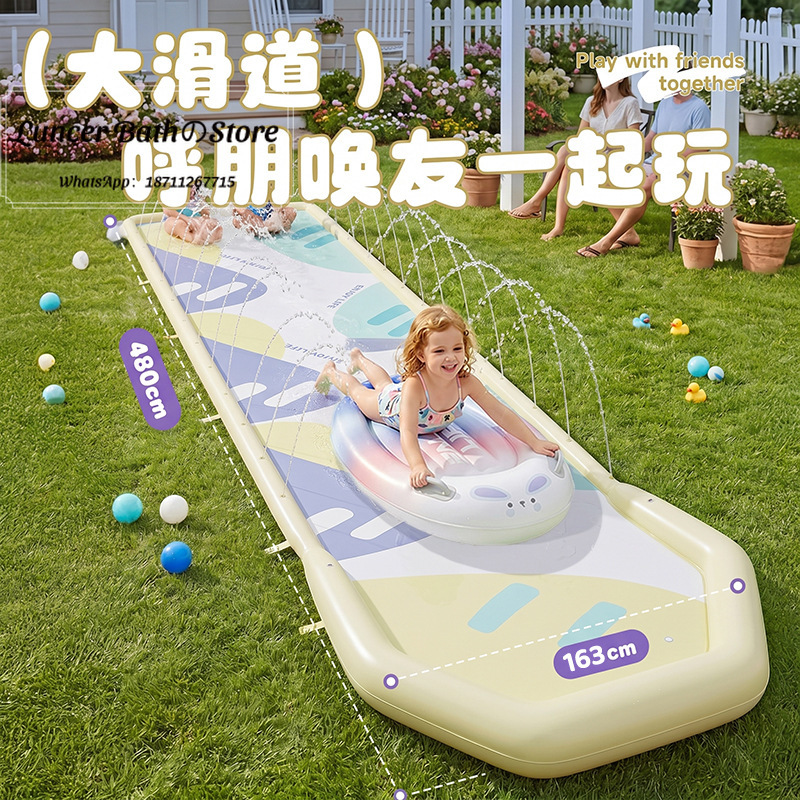 国境を越えたPVC製ウォータースライド、屋外サーフィン用スラ - Outdoor Children'S Park のレビューと価格