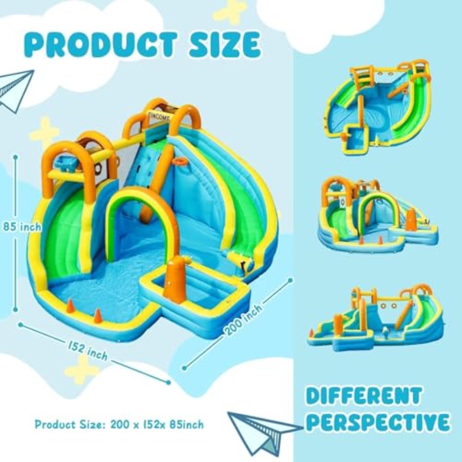 子供用裏庭屋外インフレータブルウォータースライドパーク：PV - Kids Outdoor Inflatable のレビューと価格
