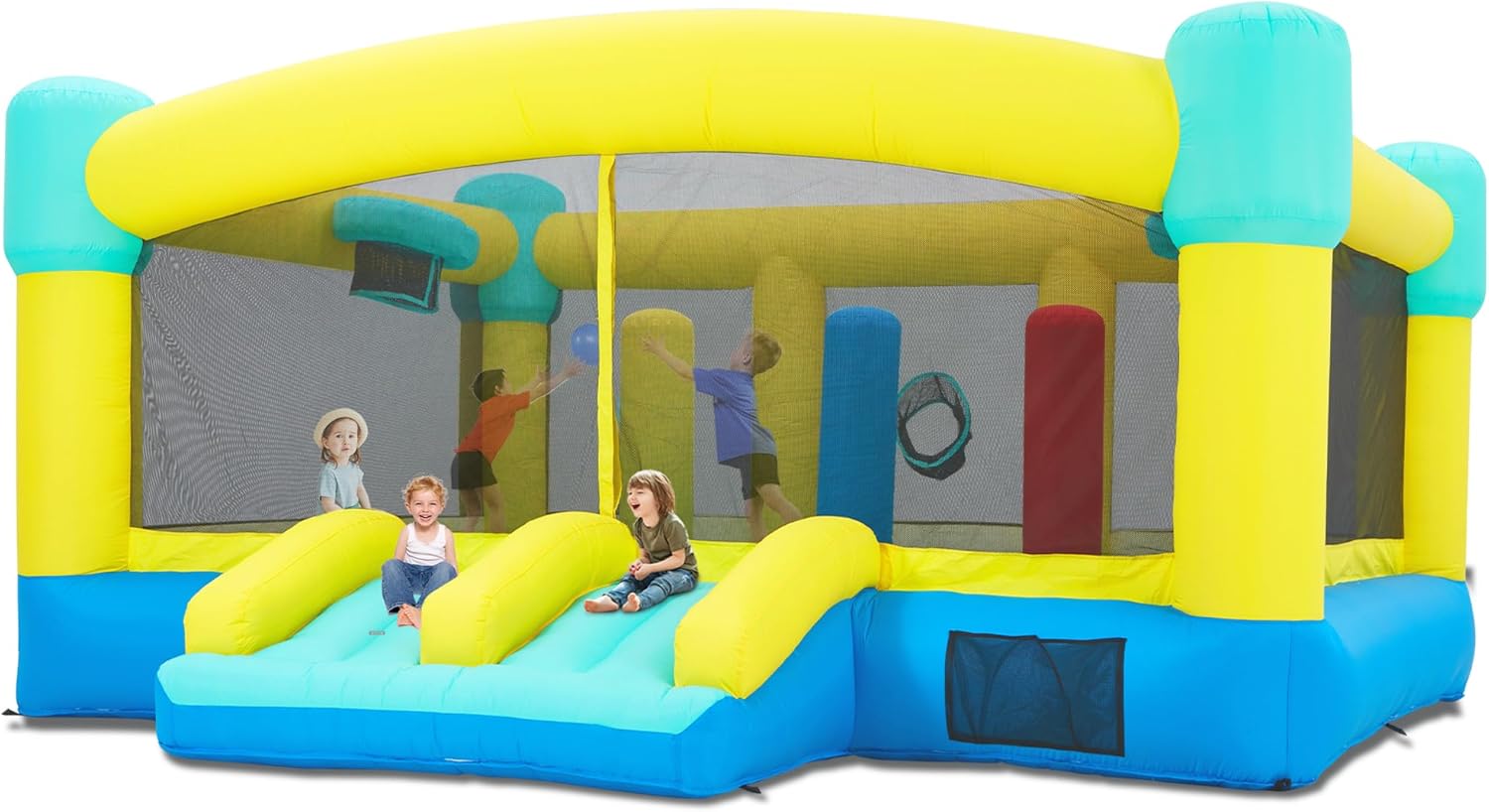 大型バウンスハウス、15 x 14.8フィートの子供用インフ - Kids Outdoor Inflatable のレビューと価格
