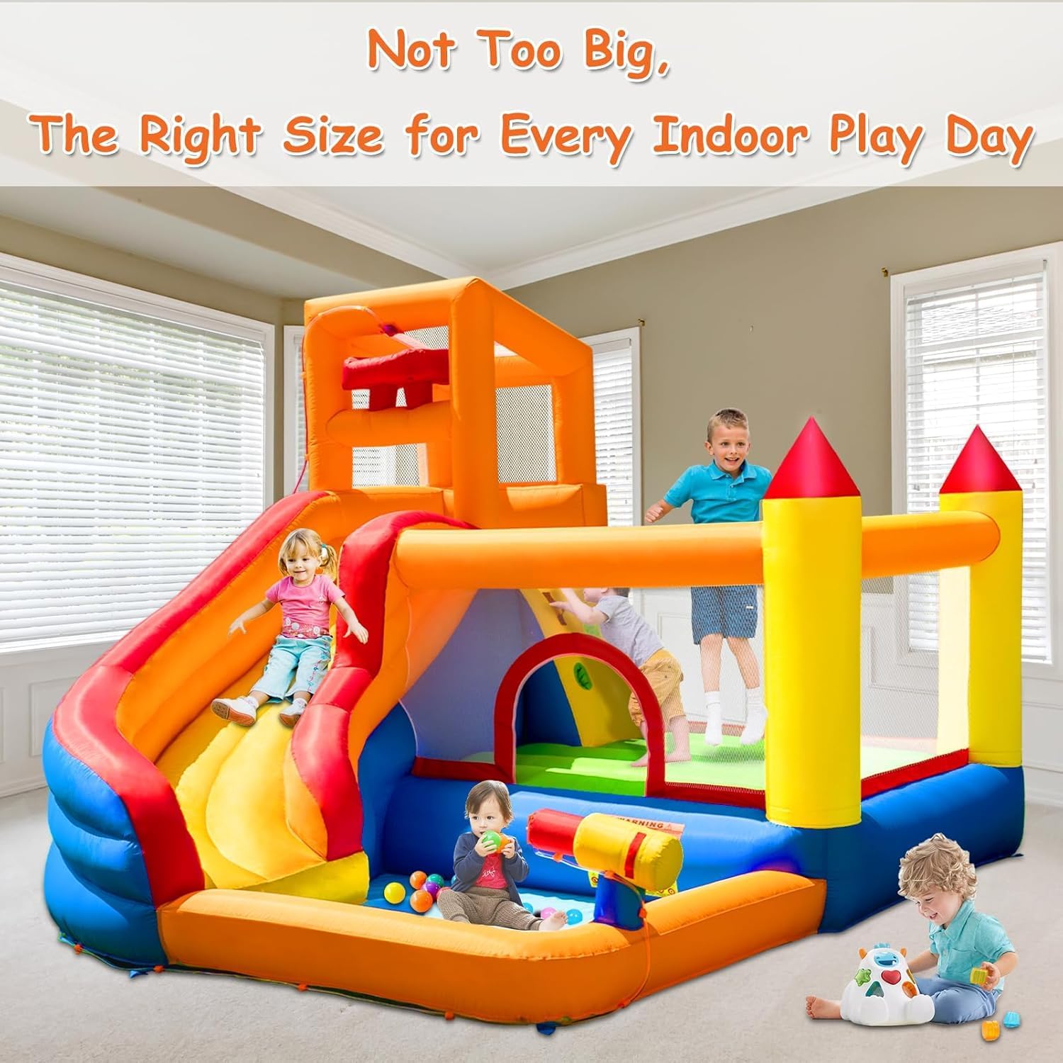 華卡斯特ロ インフレータブル ウォータースライド バウンスハ - Kids Outdoor Inflatable Water Slide のレビューと価格