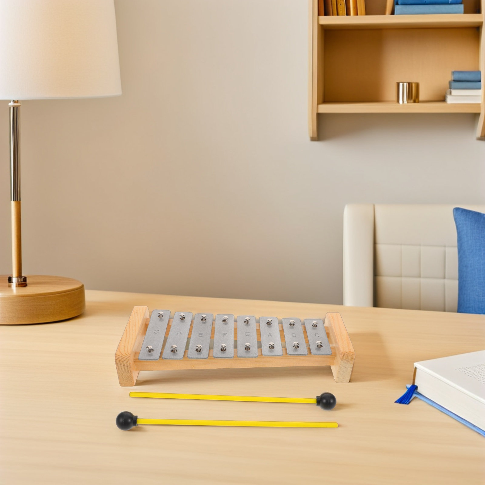 8音アルミ製シロフォン グロッケンシュピール 早期教育用打楽 - Kids Outdoor Xylophone のレビューと価格