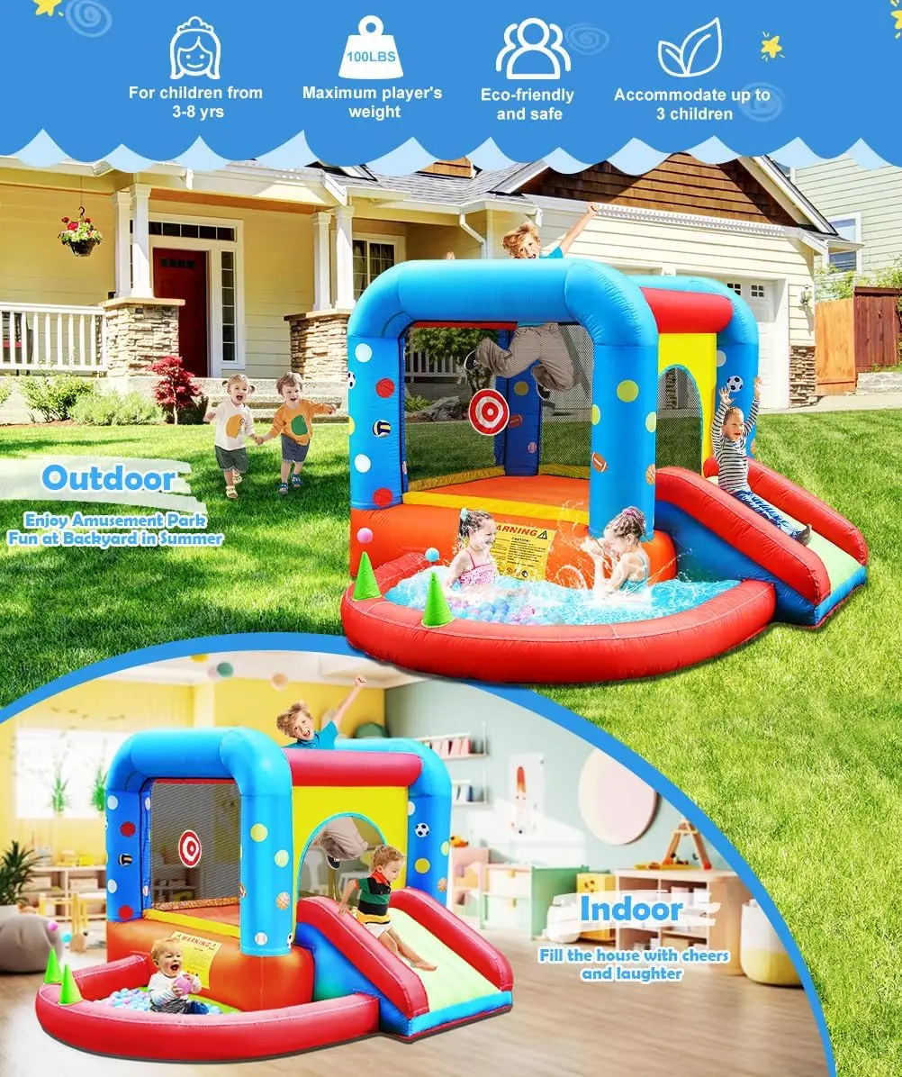 Step4Fun インフレータブルバウンスハウス、子供用キャ - Kids Outdoor Jumping のレビューと価格