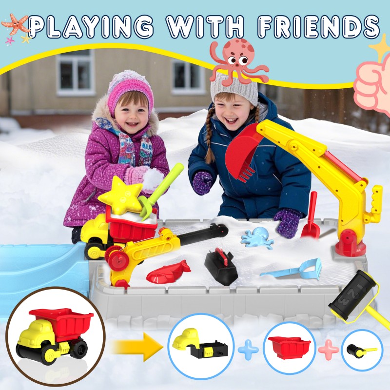 MQUDUO キッズ建設トラック砂遊びセット ランチャーラン - Kids Outdoor Dump Truck のレビューと価格
