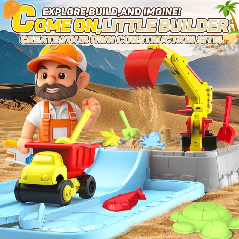 MQUDUO キッズ建設トラック砂遊びセット ランチャーラン - Kids Outdoor Dump Truck のレビューと価格