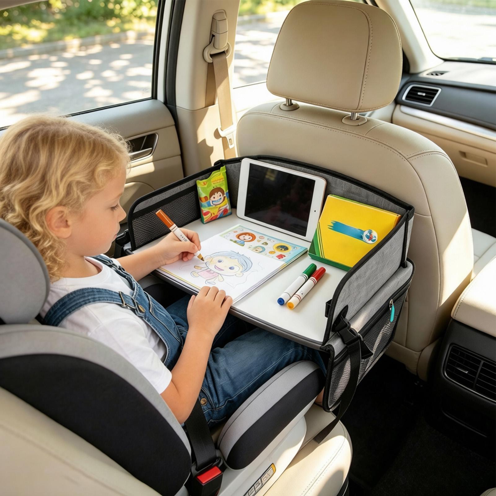 カーシートアクティビティトレイ 折りたたみ式 ポータブル 調 - Kids Outdoor Activity Table のレビューと価格