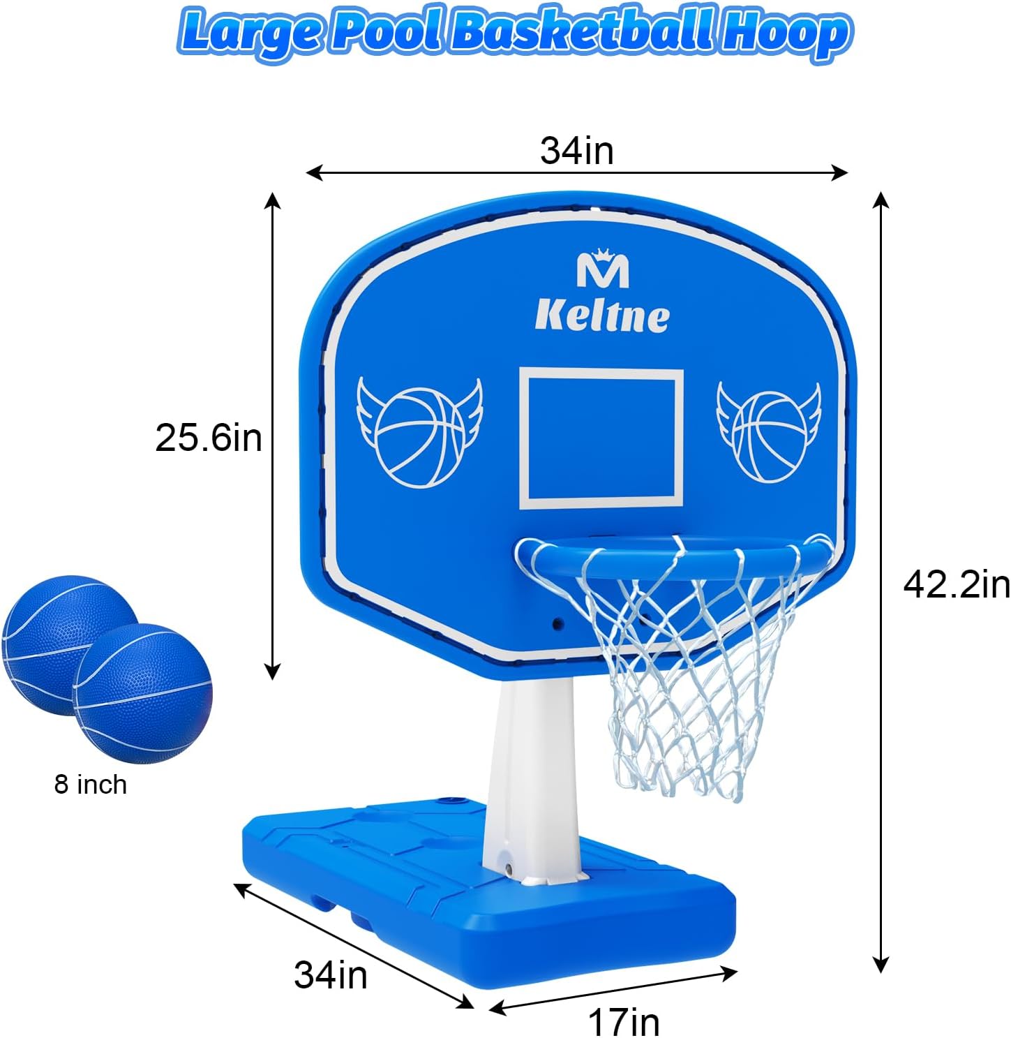 大型スイミングプールバスケットボールフープ、拡張された頑丈な - Outdoor Kid のレビューと価格