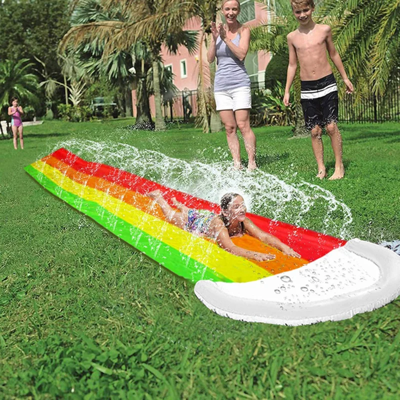 ゲームセンター裏庭子供大人のおもちゃインフレータブルウォータ - Kids Outdoor Inflatable Water Slide のレビューと価格