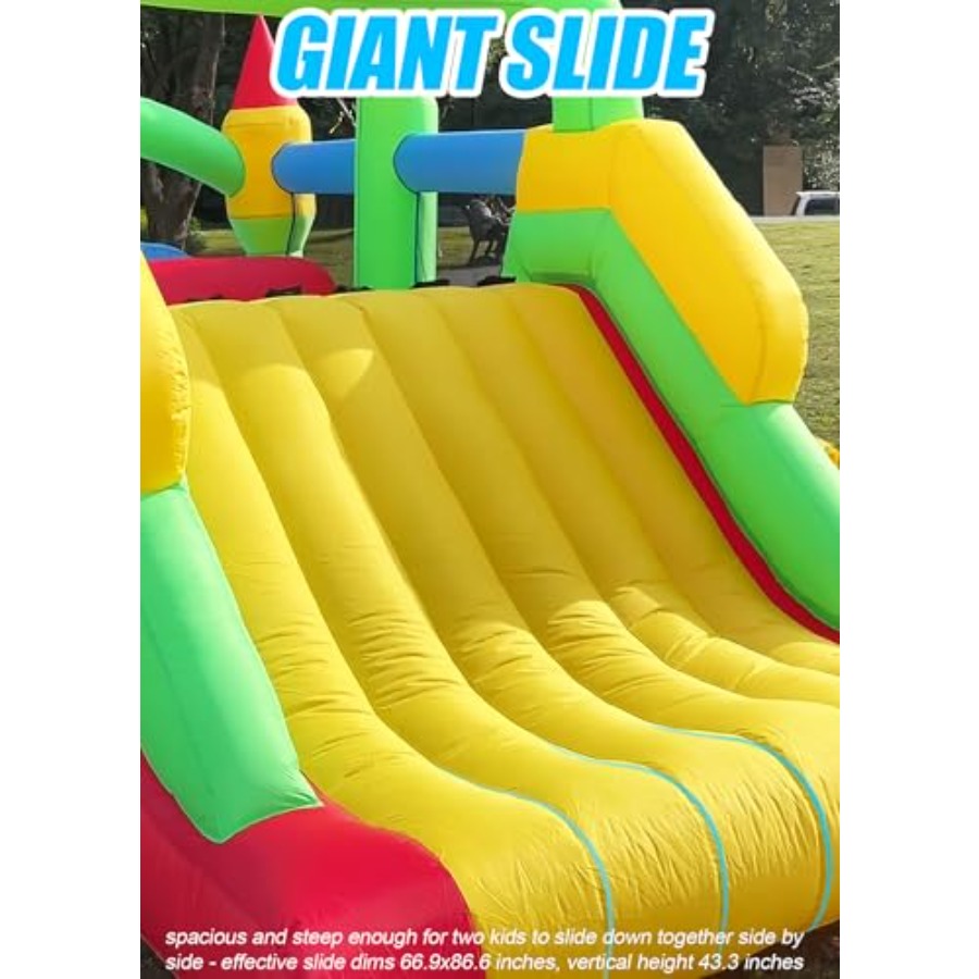 裏庭用屋外インフレータブルバウンスハウス障害物コース、3～6 - Kids Outdoor Obstacle Course のレビューと価格