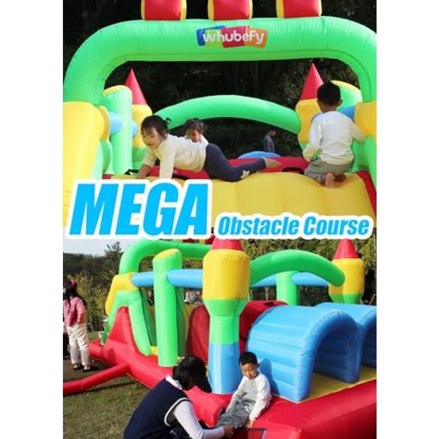 裏庭用屋外インフレータブルバウンスハウス障害物コース、3～6 - Kids Outdoor Obstacle Course のレビューと価格