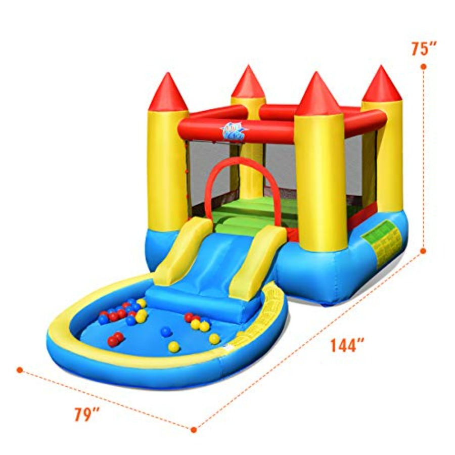 3歳から5歳向けの屋外用インフレータブルバウンスハウス：PV - Kids Outdoor Inflatable Water Slide のレビューと価格