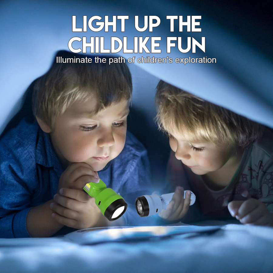 ミニ COB+XPE 子供用懐中電灯、USB 充電式 3 モ - Outdoor Kid のレビューと価格