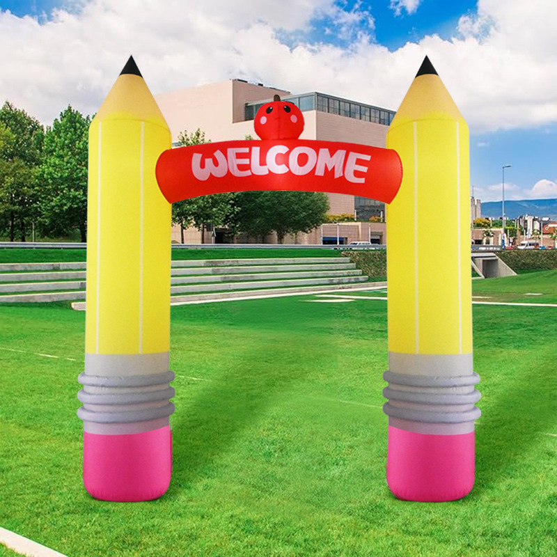 9フィートのインフレータブルペンシルアーチデコレーション、内 - Kids Outdoor Inflatable のレビューと価格