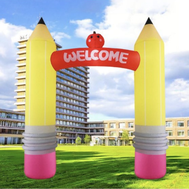 9フィートのインフレータブルペンシルアーチデコレーション、内 - Kids Outdoor Inflatable のレビューと価格