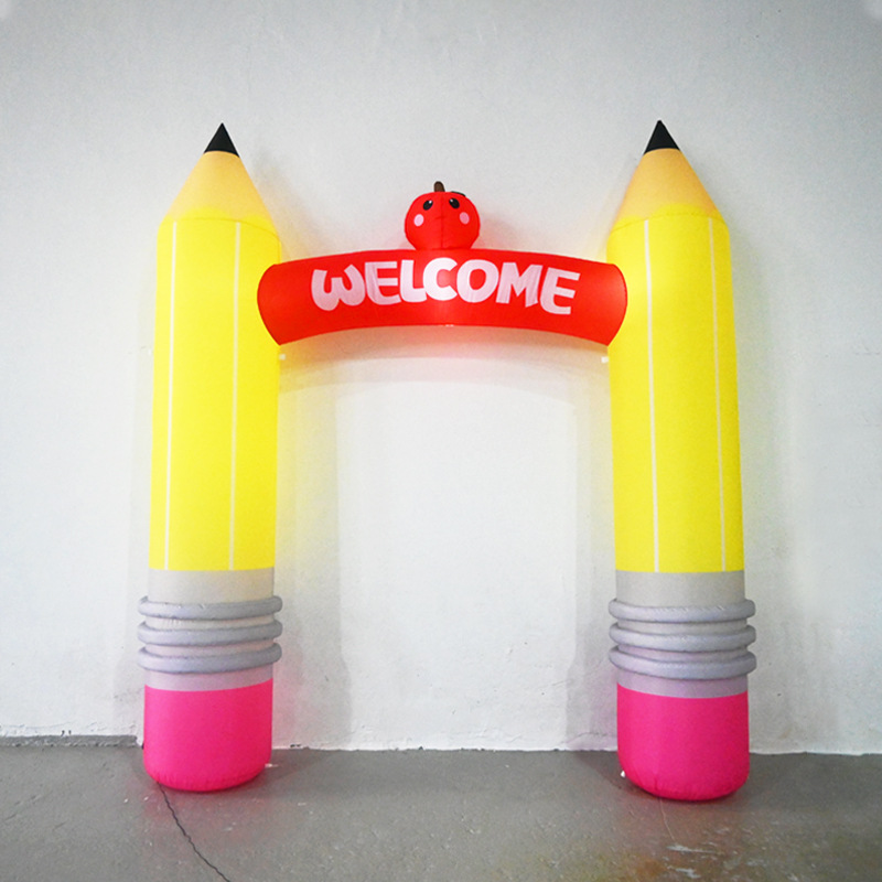 9フィートのインフレータブルペンシルアーチデコレーション、内 - Kids Outdoor Inflatable のレビューと価格