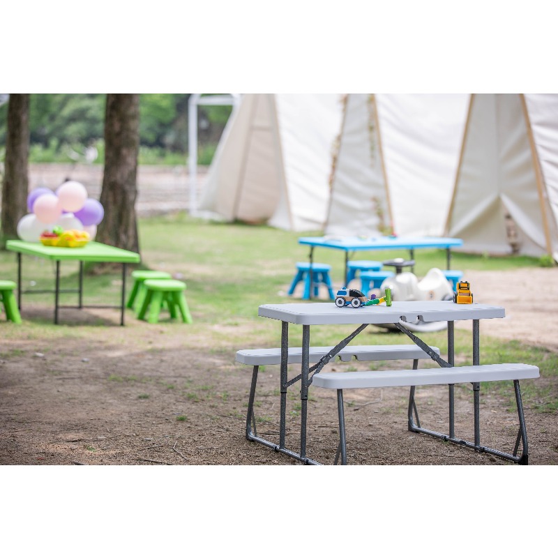 子供用折りたたみピクニックテーブル アウトドアガーデンキャン - Kids Outdoor Dining Set のレビューと価格
