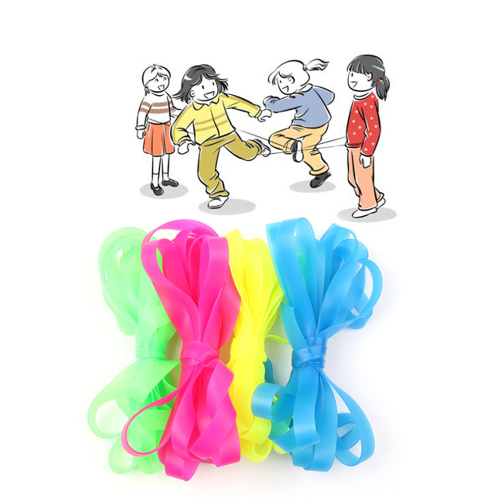 2本組の伸縮性のあるジャンプロープ、厚みのある伸縮性のあるス - Kids Outdoor Jumping のレビューと価格