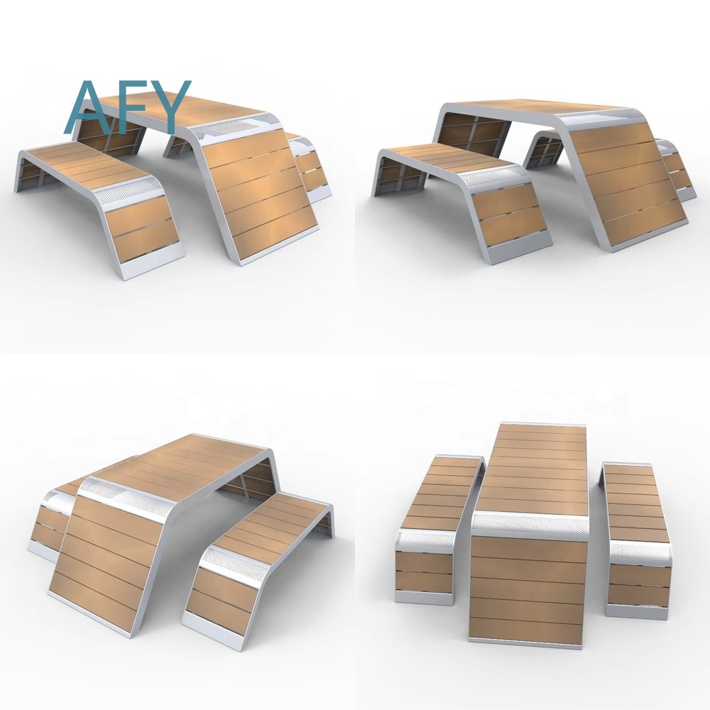 屋外用金属とWPC製ピクニックテーブルセット、庭、パティオ、 - Kids Outdoor Dining Set のレビューと価格