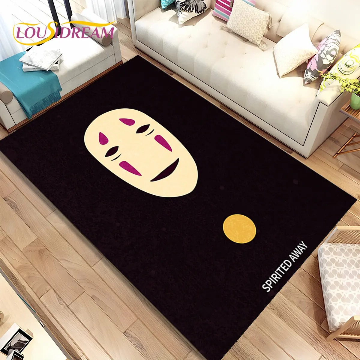 千と千尋の神隠し漫画アニメエリアラグ、リビングルーム、ベッド - Kids Outdoor Play Area のレビューと価格