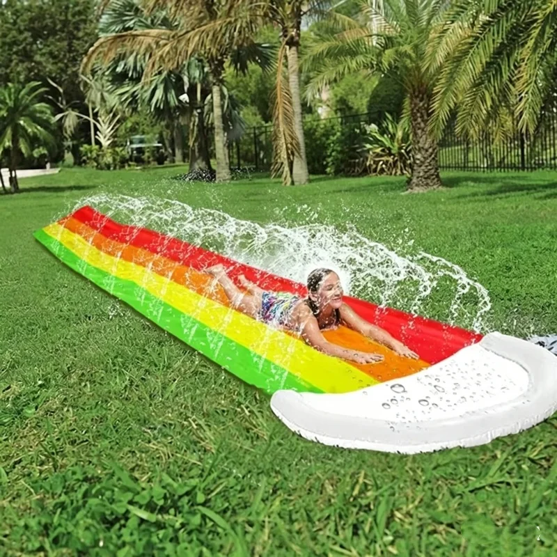 夏の屋外用インフレータブル水遊びおもちゃ ウォータースライド - Kids Outdoor Inflatable Water Slide のレビューと価格