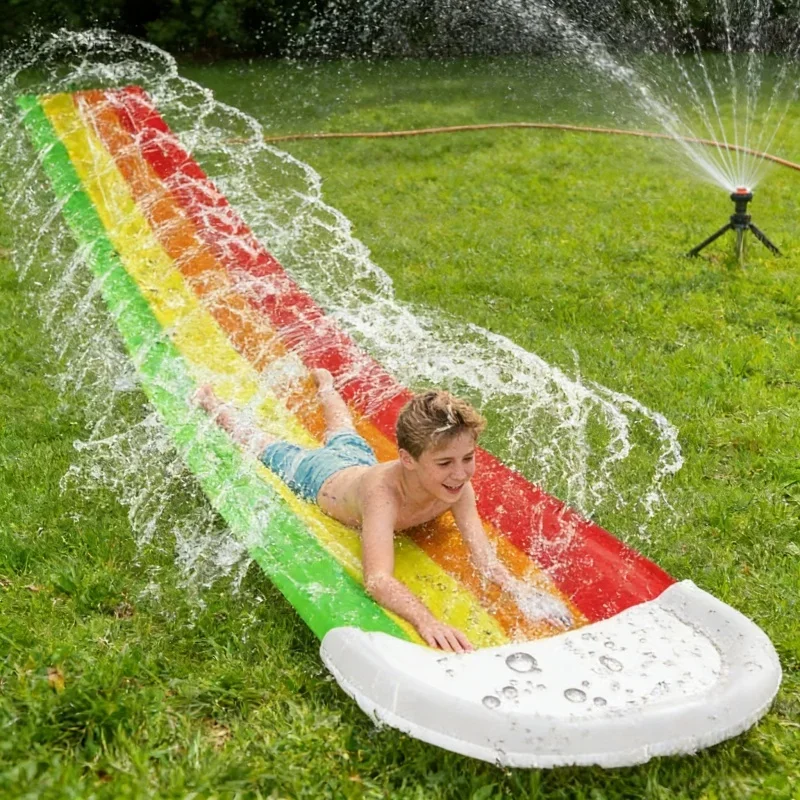 夏の屋外用インフレータブル水遊びおもちゃ ウォータースライド - Kids Outdoor Inflatable Water Slide のレビューと価格