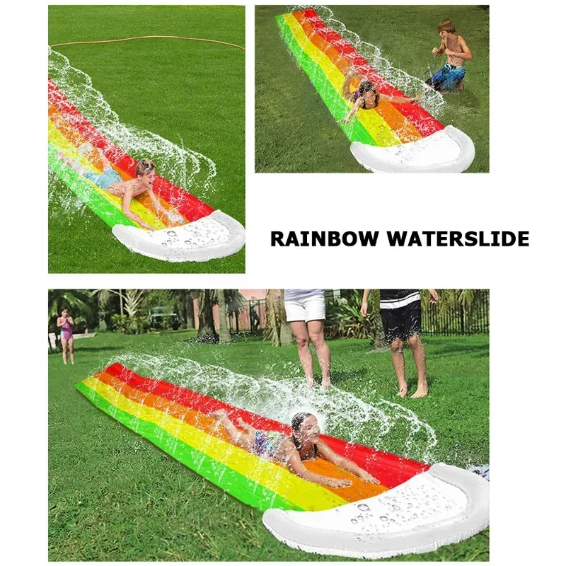 夏の屋外用インフレータブル水遊びおもちゃ ウォータースライド - Kids Outdoor Inflatable Water Slide のレビューと価格