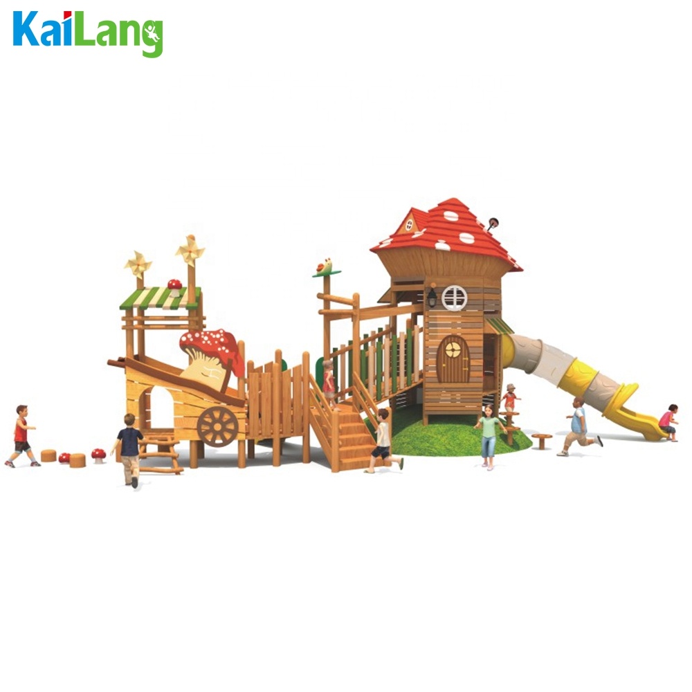 森のきのこ型木製遊園地屋外スポーツ遊具子供用木製屋外遊び場 - Outdoor Children'S Park のレビューと価格