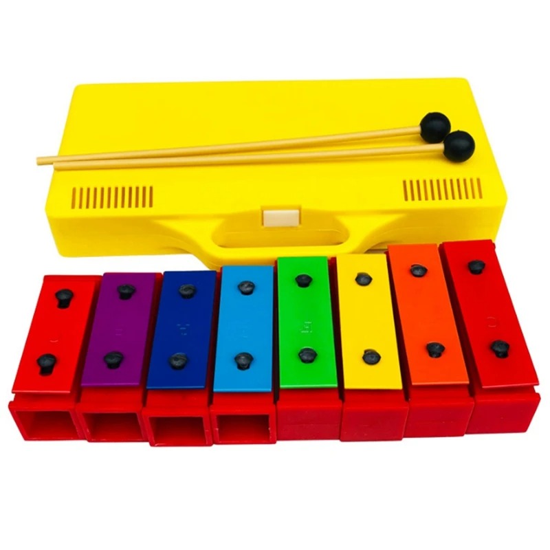 ポータブル 8 ノートクロマチック木琴グロッケンシュピール共 - Kids Outdoor Xylophone のレビューと価格