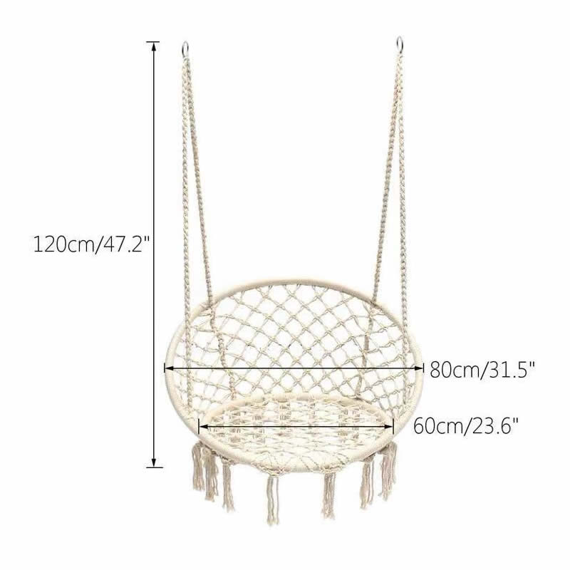 2025 北欧ガーデン手作りニットラウンドハンモック屋外屋内 - Kids Outdoor Hanging Chair のレビューと価格